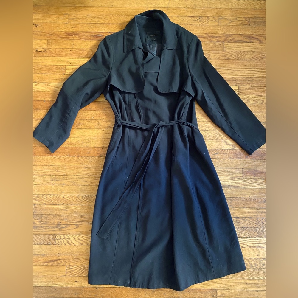 Banana Republic Soft Trench Coat - Black XL